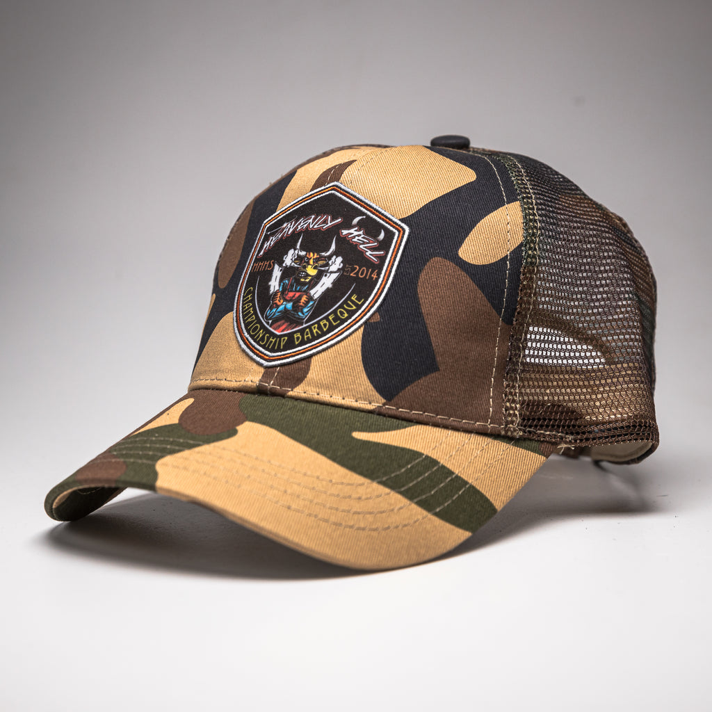 Army Green Camo Curve Brim